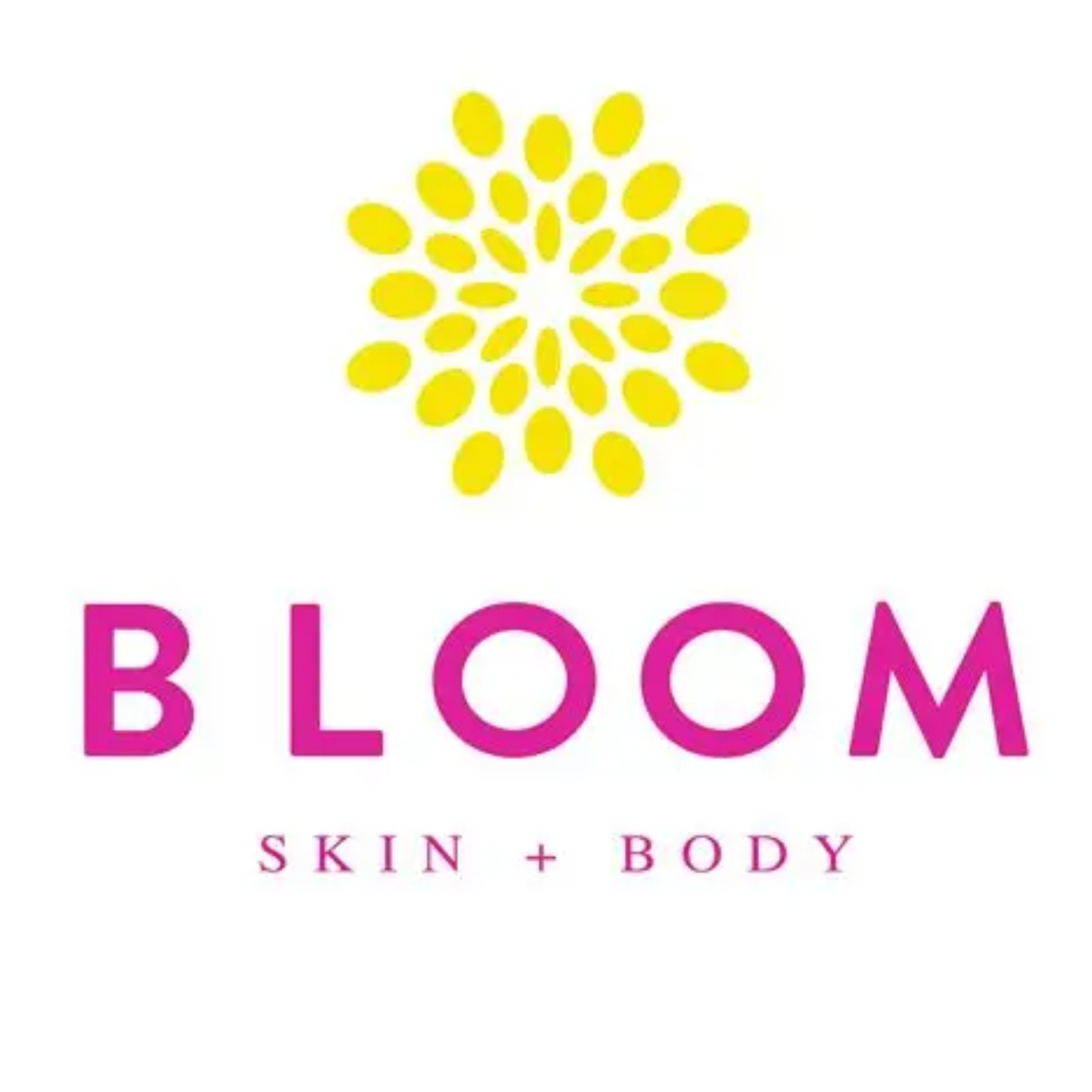 Crema facial Bloomi para pieles atópicas, envase blanco con detalles rosa, sobre fondo claro.