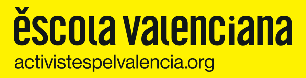 Logo de Escola Valenciana, entidad dedicada a la promoción del valenciano, la educación y la cultura colaborando con Agencia Brilla.