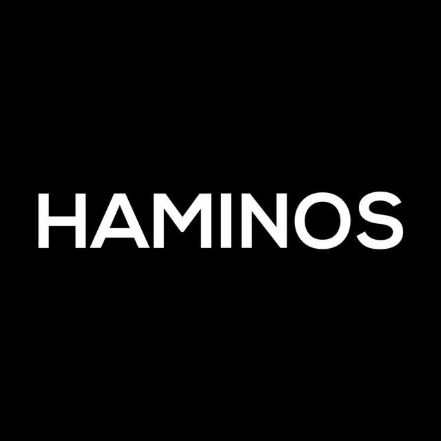 Logo de la marca HAMINOS de beauty, cosmética y cuidado personal – Agencia Brilla.