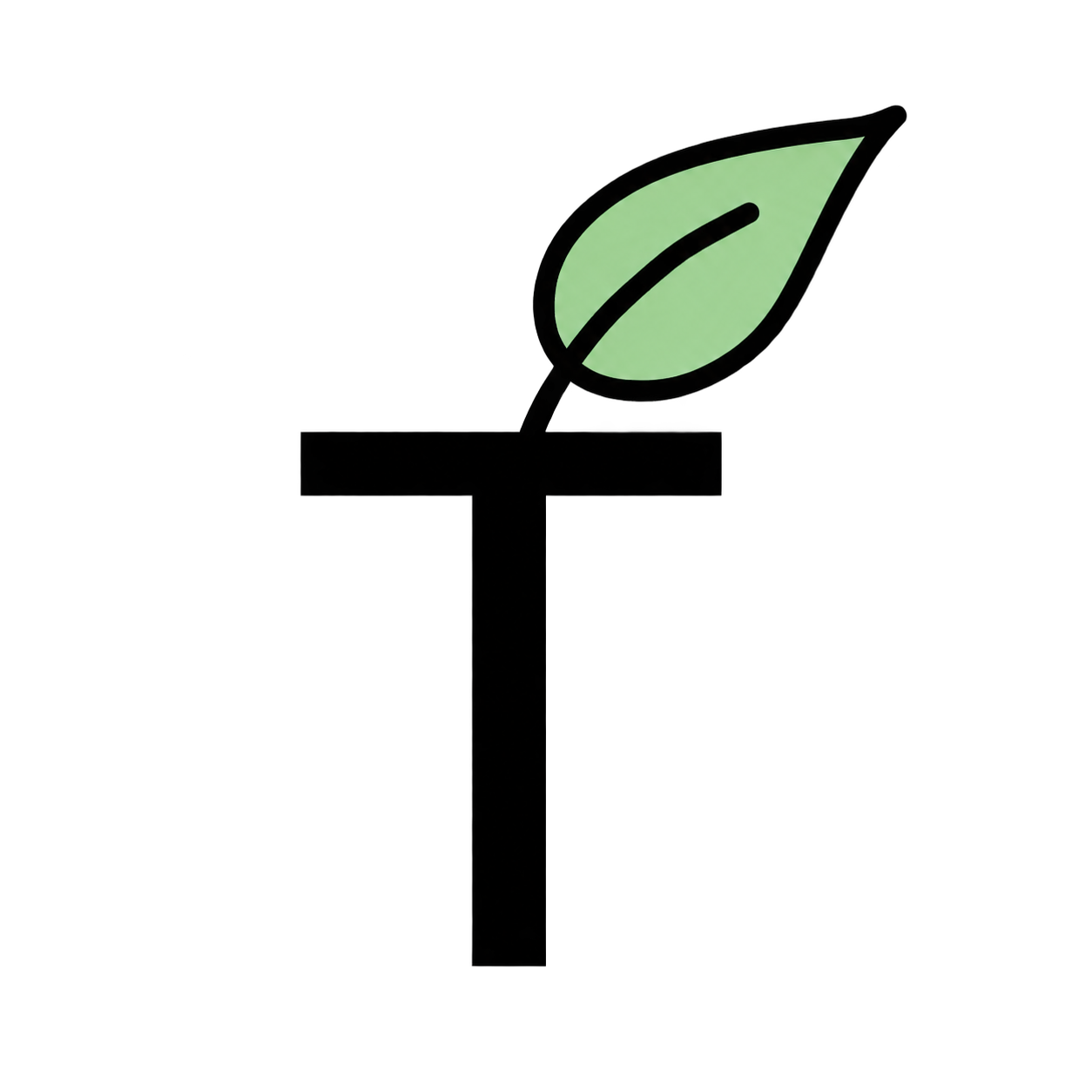 Logo Intermezzo Tea con diseño minimalista de hoja verde y símbolo de té natural | Agencia Brilla