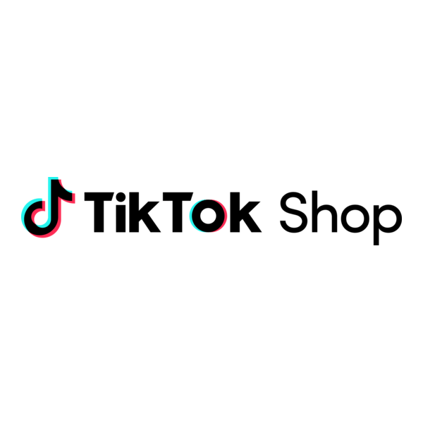 Logo de TikTok Shop, plataforma de comercio electrónico integrada en TikTok para descubrir y comprar productos desde redes sociales.