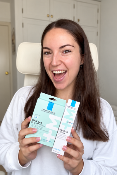 Jénifer Rodríguez UGC mostrando productos skincare La Roche Posay Effaclar | Agencia Brilla