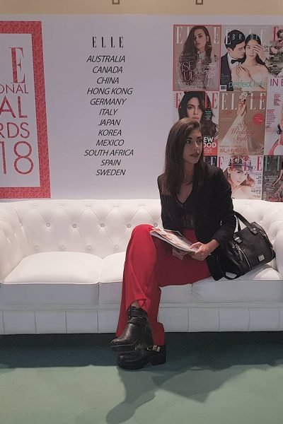 Carla Lladó asistiendo a los ELLE International Bridal Awards como creadora UGC especializada en Servicios y Tecnología – Agencia Brilla.