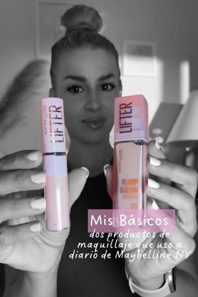 Agatha García Álvarez mostrando productos Maybelline Lifter en contenido UGC de maquillaje | Agencia Brilla Influencers.
