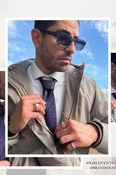 UGC Brandon González creando contenido de moda masculina elegante y street style para marcas – Agencia Brilla.