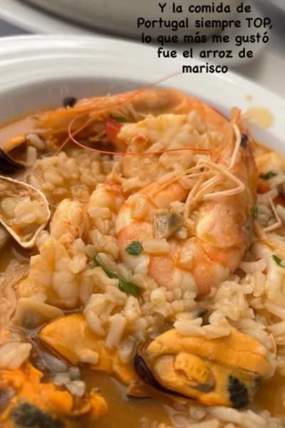 Arroz de marisco portugués fotografiado por la creadora UGC María Santiago Insua – Agencia Brilla.
