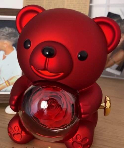 Lucía Fernández UGC producto regalo oso rojo contenido lifestyle