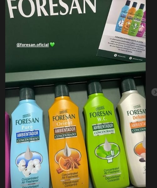 Lucía Fernández UGC productos Foresan ambientadores contenido marca