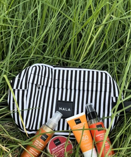 Productos de NALA para el cuidado corporal, incluyendo Body Sorbet y Sugar Jelly Scrub, presentados por Sheila Vivas